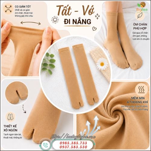 Vớ Đi Nắng Cao Cổ Co Giãn 4 Chiều - Thấm Hút Tốt. Vớ Đi Nắng Cao Cổ Co Giãn 4 Chiều - Thấm Hút Tốt.