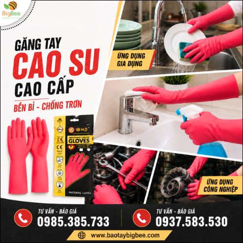 Găng Tay Cao Su Công Nghiệp Hiệp Sĩ Sử Dụng Đa Năng. Găng Tay Cao Su Công Nghiệp Hiệp Sĩ Sử Dụng Đa Năng.