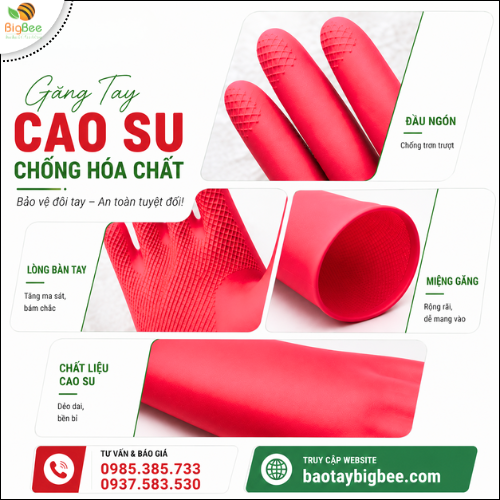 Găng Tay Cao Su Bảo Vệ Đôi Tay Trong Lao Động. Găng Tay Cao Su Bảo Vệ Đôi Tay Trong Lao Động.