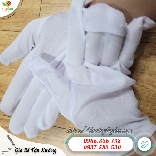 găng tay thun mỏng trắng mềm mịn găng tay thun mỏng trắng mềm mịn