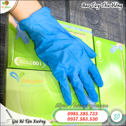 Găng tay y tế không bột xanh dương loại tốt – An toàn, tiện dụng, không dị ứng. Găng tay y tế không bột xanh dương loại tốt – An toàn, tiện dụng, không dị ứng.