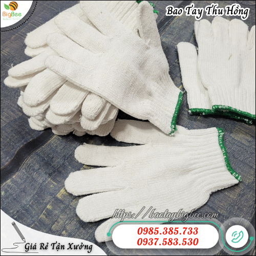 Bao Tay Len Trắng Chống Bụi Khi Đóng Gói Hàng Hóa. Bao Tay Len Trắng Chống Bụi Khi Đóng Gói Hàng Hóa.