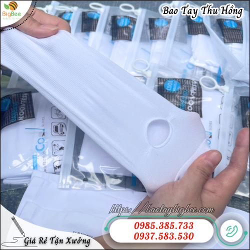 Ống Tay Chống Nắng Màu Trắng Vải Lạnh – Mát Da, Co Giãn Chuẩn. Ống Tay Chống Nắng Màu Trắng Vải Lạnh – Mát Da, Co Giãn Chuẩn.