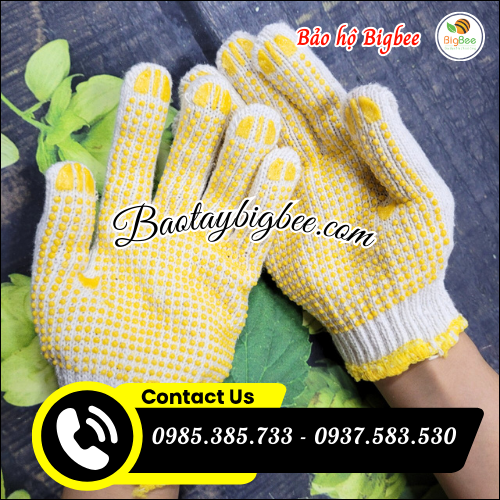 Găng tay bảo hộ lao động hạt nhựa giá sỉ. Găng tay bảo hộ lao động hạt nhựa giá sỉ.