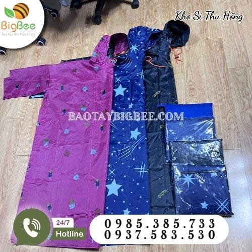 Áo mưa cánh dơi in hoạ tiết giá sỉ tại Thu Hồng Áo mưa cánh dơi in hoạ tiết giá sỉ tại Thu Hồng