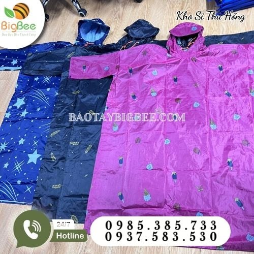 Áo mưa cánh dơi in hoạ tiết bền đẹp Áo mưa cánh dơi in hoạ tiết bền đẹp