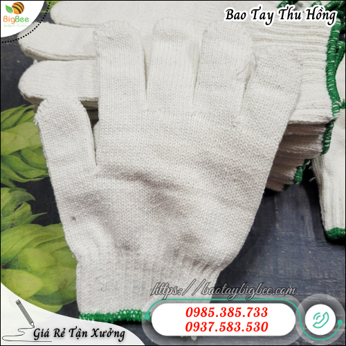 Bao tay len trắng thoáng khí – Đeo lâu không nóng, không bí. Bao tay len trắng thoáng khí – Đeo lâu không nóng, không bí.