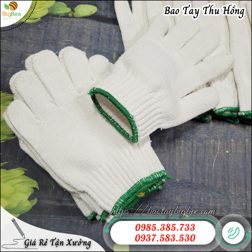 Bao tay len trắng chống trầy xước – Bảo vệ da tay tối ưu. Bao tay len trắng chống trầy xước – Bảo vệ da tay tối ưu.