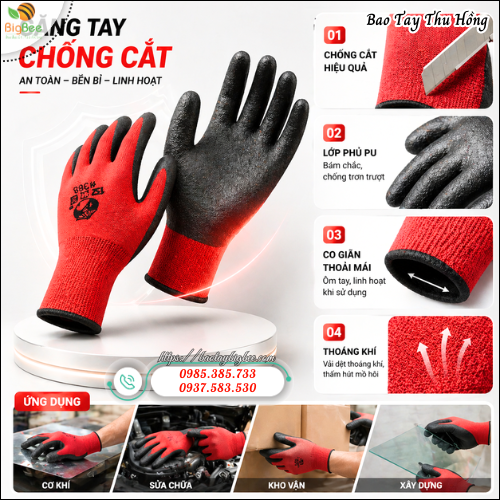 Bao Tay Chống Cắt – Bảo Vệ Tay Khỏi Dao, Kính, Kim Loại Sắc Nhọn. Bao Tay Chống Cắt – Bảo Vệ Tay Khỏi Dao, Kính, Kim Loại Sắc Nhọn.