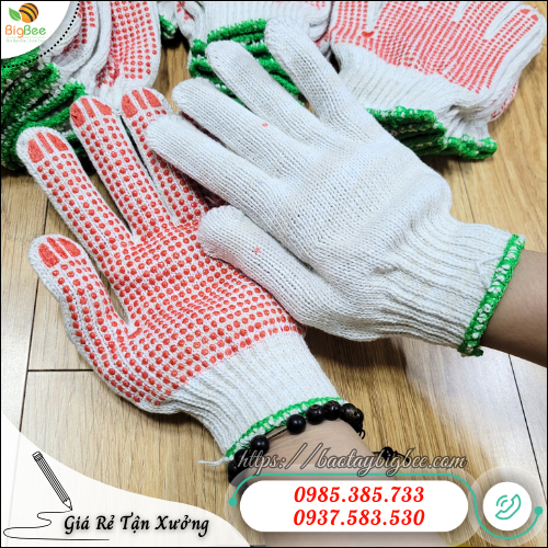 Bao Tay Len Phủ Hạt Nhựa – Chống Trượt Hiệu Quả, Thông Thoáng. Bao Tay Len Phủ Hạt Nhựa – Chống Trượt Hiệu Quả, Thông Thoáng.