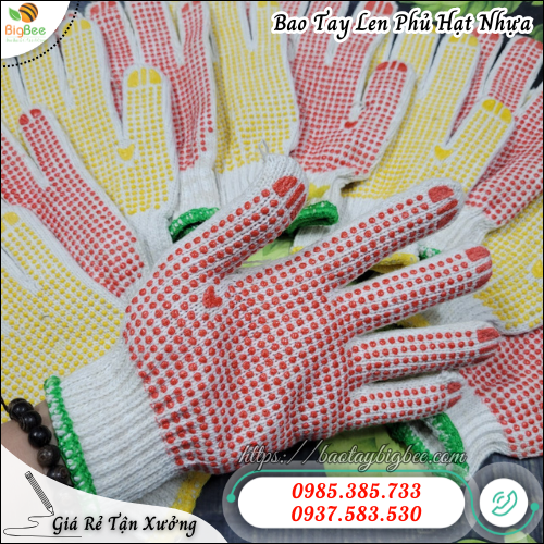 Găng Tay Len Phủ Hạt Nhựa Chống Trượt – Bền, Đẹp, Giá Tận Xưởng Thu Hồng. Găng Tay Len Phủ Hạt Nhựa Chống Trượt – Bền, Đẹp, Giá Tận Xưởng Thu Hồng.