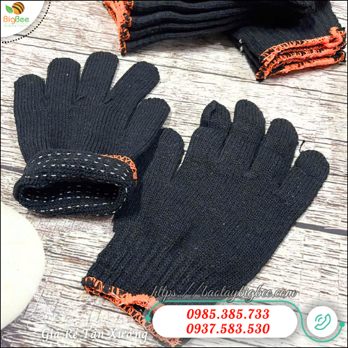 Hình ảnh thực tế bao tay bảo hộ len xám đen 70g. Hình ảnh thực tế bao tay bảo hộ len xám đen 70g.