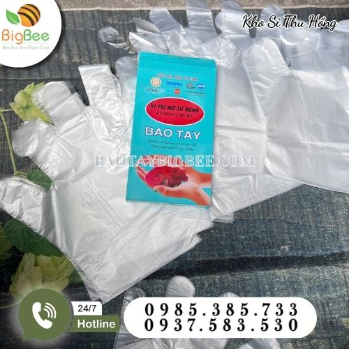 Bao tay nilon dùng tiện lợi đảm bảo vệ sinh Bao tay nilon dùng tiện lợi đảm bảo vệ sinh
