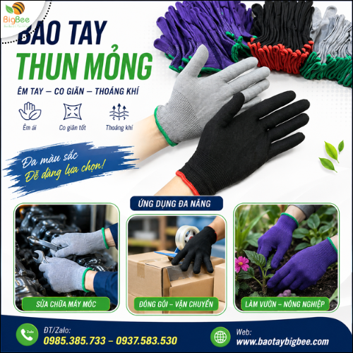 Bao Tay Thun Mỏng Phù Hợp Đóng Gói Hàng Hóa, Gia Công. Bao Tay Thun Mỏng Phù Hợp Đóng Gói Hàng Hóa, Gia Công.