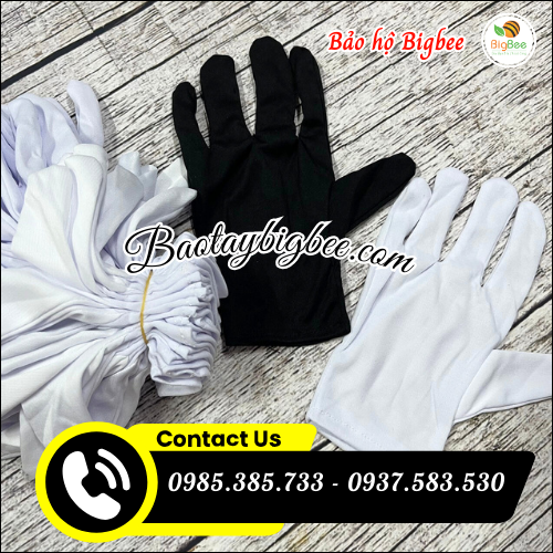Bao tay thun trắng T10 mềm mịn. Bao tay thun trắng T10 mềm mịn.