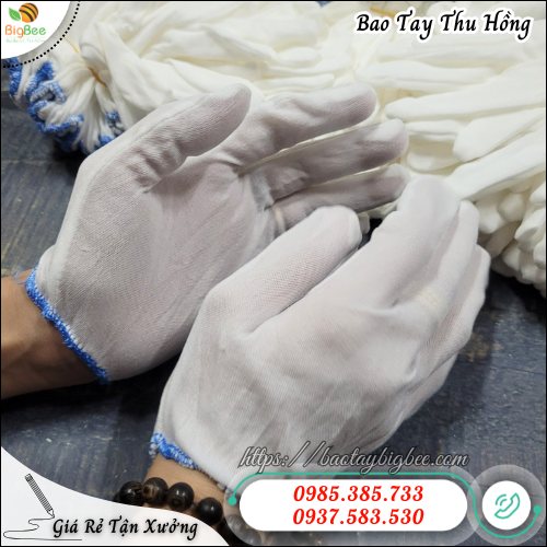 Găng tay vải thun nữ hàng mềm dai hạn chế bung chỉ. Găng tay vải thun nữ hàng mềm dai hạn chế bung chỉ.