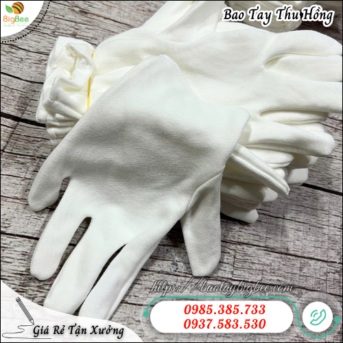 Bao tay cotton trắng chất dày – Mềm, thoáng, bảo vệ tay khi làm việc. Bao tay cotton trắng chất dày – Mềm, thoáng, bảo vệ tay khi làm việc.