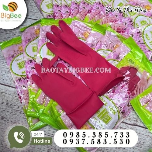 Găng tay cao su Mặt Trời 100% cao su thiên nhiên Găng tay cao su Mặt Trời 100% cao su thiên nhiên