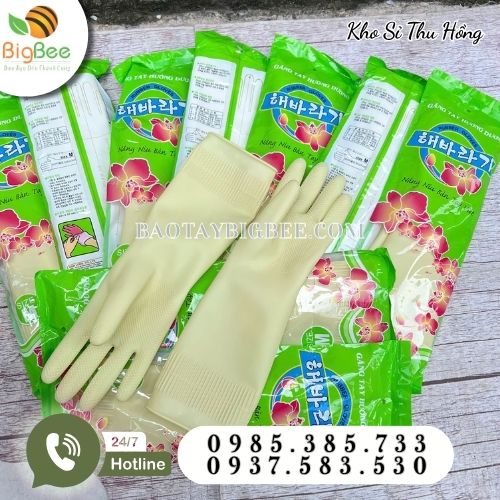 Găng tay cao su Hướng Dương thiết kế ôm tay Găng tay cao su Hướng Dương thiết kế ôm tay