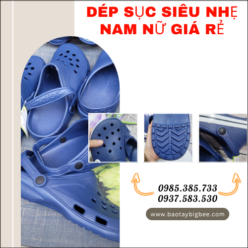 Dép sục siêu nhẹ chất dẻo dày – Dễ đi, dễ vệ sinh, nhanh khô. Dép sục siêu nhẹ chất dẻo dày – Dễ đi, dễ vệ sinh, nhanh khô.