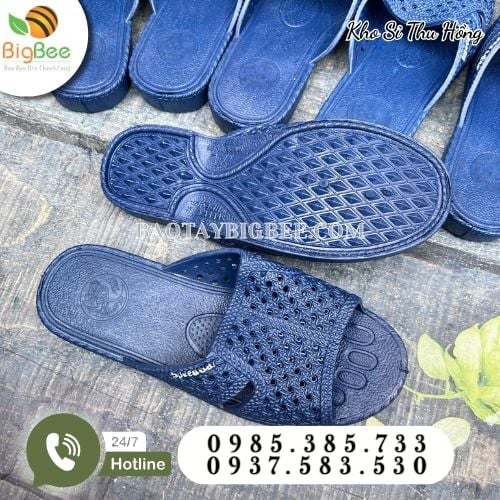 Dép tổ ong xanh navy chất liệu EVA bền êm nhẹ Dép tổ ong xanh navy chất liệu EVA bền êm nhẹ