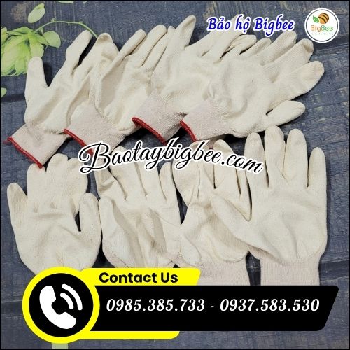 Găng tay len nhựa trắng - BHLĐ giá tốt. Găng tay len nhựa trắng - BHLĐ giá tốt.