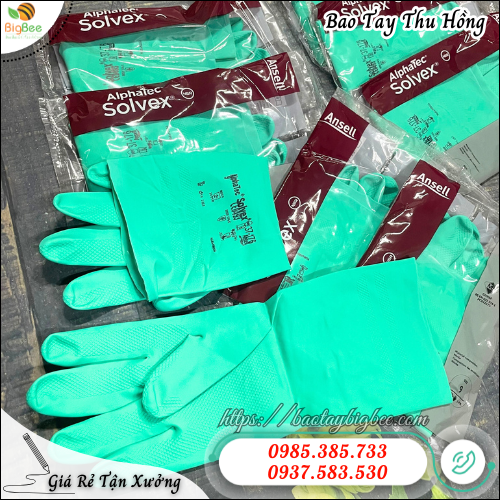 Găng tay cao su Ansell chịu hóa chất cực tốt – Hàng chuẩn công nghiệp. Găng tay cao su Ansell chịu hóa chất cực tốt – Hàng chuẩn công nghiệp.