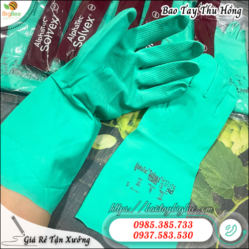 Găng tay Ansell chống hóa chất độc hại – Dày, bền, chống trơn trượt. Găng tay Ansell chống hóa chất độc hại – Dày, bền, chống trơn trượt.