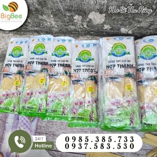 Găng tay cao su Hợp Thành chính hãng giá sỉ Găng tay cao su Hợp Thành chính hãng giá sỉ