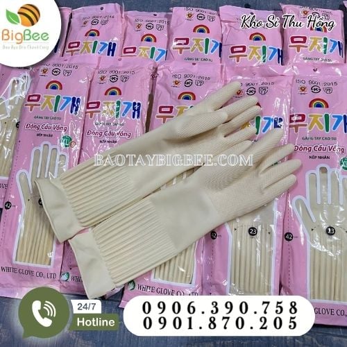 Bao tay cao su thiên nhiên mềm mại an toàn Bao tay cao su thiên nhiên mềm mại an toàn