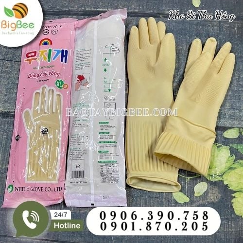 Bao tay Đông Cầu Vồng chống ăn mòn của chất tẩy rửa Bao tay Đông Cầu Vồng chống ăn mòn của chất tẩy rửa