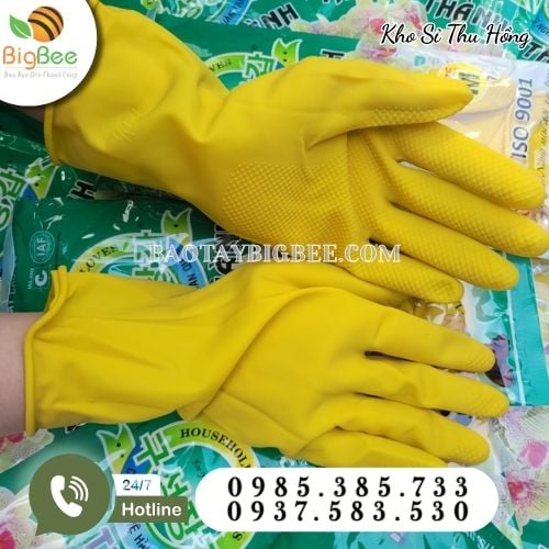 Găng tay cao su Hợp Thành chính hãng giá sỉ rẻ Găng tay cao su Hợp Thành chính hãng giá sỉ rẻ