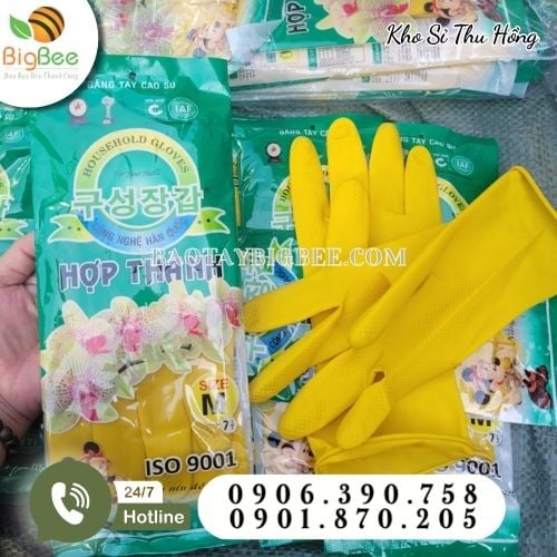 Bao tay cao su Hợp Thành chuyên dùng rửa chén Bao tay cao su Hợp Thành chuyên dùng rửa chén