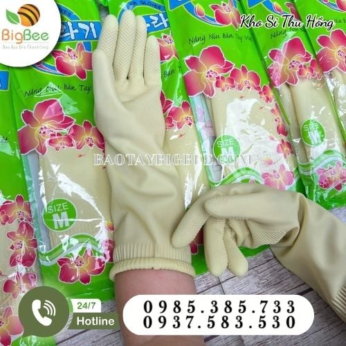 Bao tay cao su Hướng Dương bền dai, chống hoá chất Bao tay cao su Hướng Dương bền dai, chống hoá chất