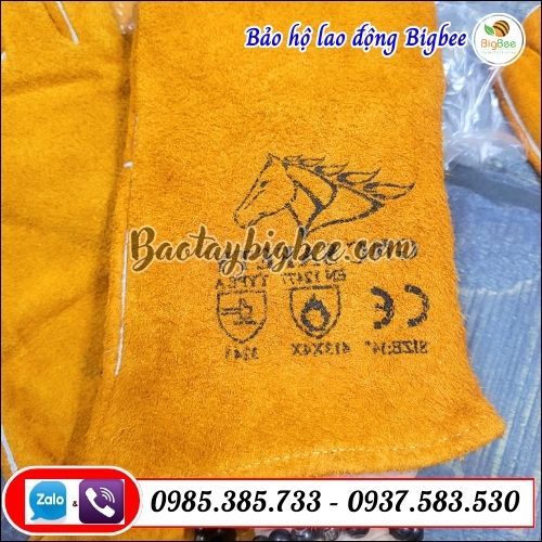 Găng tay da chống cháy cho thợ hàn. Găng tay da chống cháy cho thợ hàn.