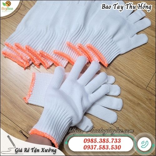 Găng Tay Len Poly Trắng Đan Đều Mũi Ôm Tay Không Xù Không Bai Dùng Được Lâu. Găng Tay Len Poly Trắng Đan Đều Mũi Ôm Tay Không Xù Không Bai Dùng Được Lâu.
