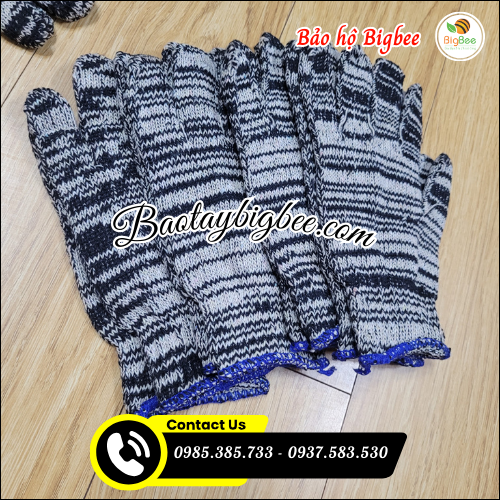 Găng tay len muối tiêu dày dặn Găng tay len muối tiêu dày dặn