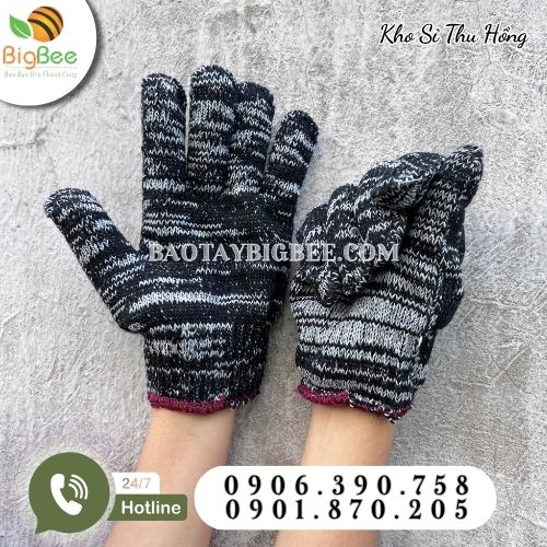 Găng tay muối tiêu chống bụi bẩn và chống trầy xước Găng tay muối tiêu chống bụi bẩn và chống trầy xước