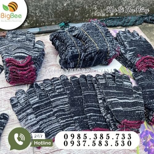 Găng tay len muối tiêu bền đẹp giá sỉ Găng tay len muối tiêu bền đẹp giá sỉ