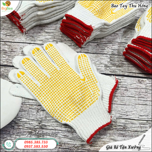 Găng Tay Len Phủ Hạt Nhựa An Toàn Cho Lao Động Phổ Thông. Găng Tay Len Phủ Hạt Nhựa An Toàn Cho Lao Động Phổ Thông.