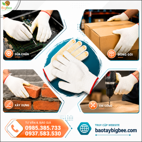 Găng Tay Len Phủ Hạt Nhựa Bảo Vệ Đôi Tay Khi Lao Động. Găng Tay Len Phủ Hạt Nhựa Bảo Vệ Đôi Tay Khi Lao Động.