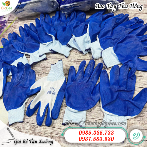 Găng tay phủ sơn xanh cao su nitrile – Bám chắc, dày dẻo, sử dụng lâu bền. Găng tay phủ sơn xanh cao su nitrile – Bám chắc, dày dẻo, sử dụng lâu bền.