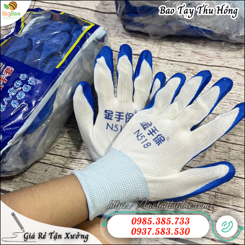 Găng tay phủ sơn xanh – Chống trơn trượt, bảo vệ tay, bền vượt trội. Găng tay phủ sơn xanh – Chống trơn trượt, bảo vệ tay, bền vượt trội.