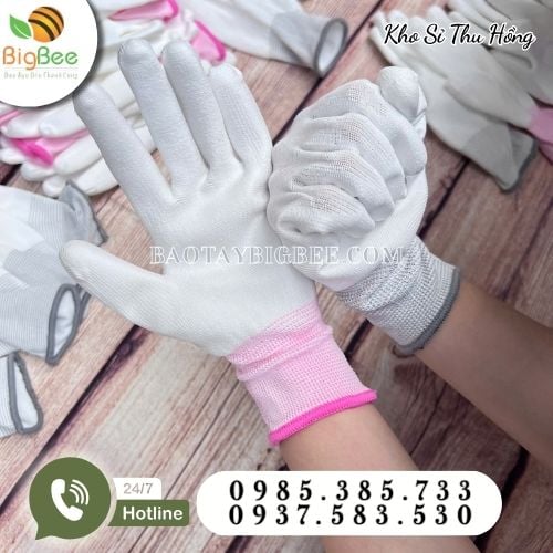 Găng tay phủ PU lòng có nhiều size và màu sắc Găng tay phủ PU lòng có nhiều size và màu sắc