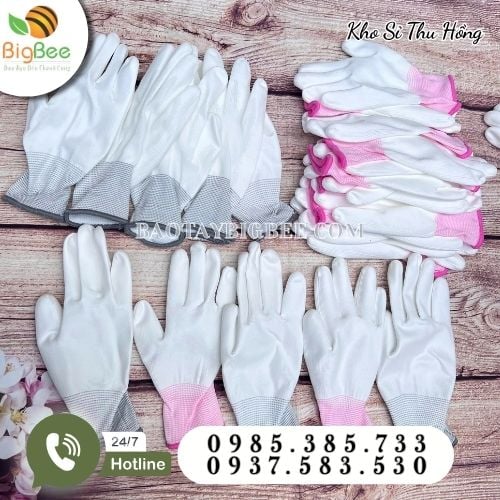 Găng tay phủ PU được ưa dùng trong ngành điện tử và cơ khí Găng tay phủ PU được ưa dùng trong ngành điện tử và cơ khí