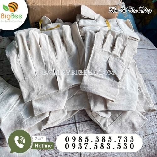 Găng tay vải bạt dày dặn chất lượng Găng tay vải bạt dày dặn chất lượng