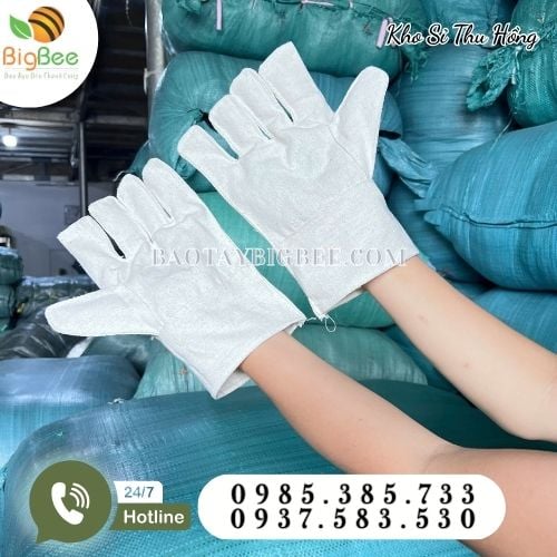 Găng tay vải bạt bảo vệ bàn tay lao động Găng tay vải bạt bảo vệ bàn tay lao động