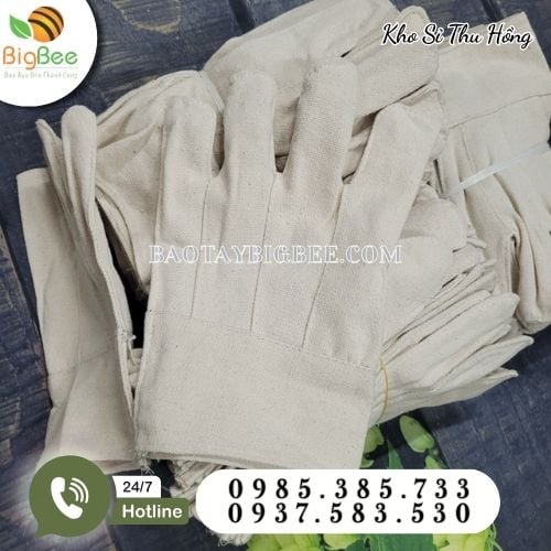 Găng tay vải bạt chống cắt, trầy xước, chống nóng Găng tay vải bạt chống cắt, trầy xước, chống nóng