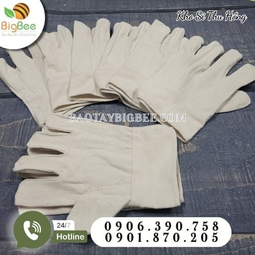 Găng tay vải bạt chống cắt, chịu nhiệt và chống mài mòn Găng tay vải bạt chống cắt, chịu nhiệt và chống mài mòn