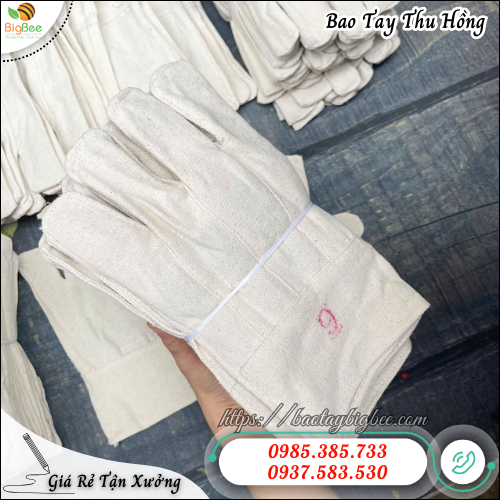 Găng Tay Vải Bạt Trắng Bốc Vác, Kho Hàng, Công Trình. Găng Tay Vải Bạt Trắng Bốc Vác, Kho Hàng, Công Trình.